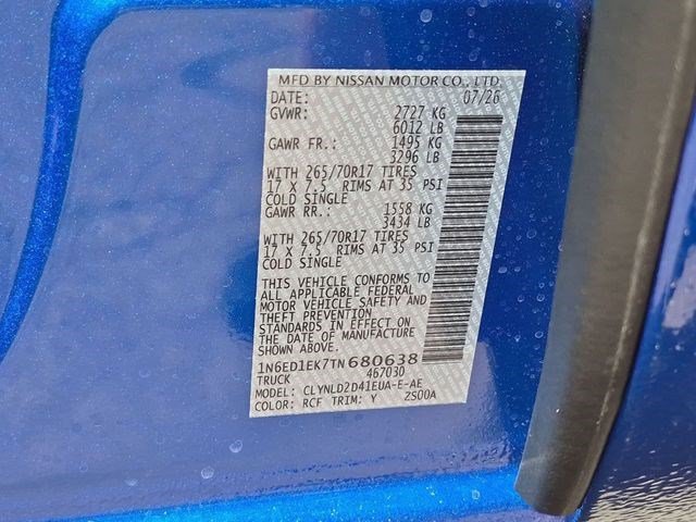 New 2026 Bluestone Pearl Nissan PRO-4X image 26