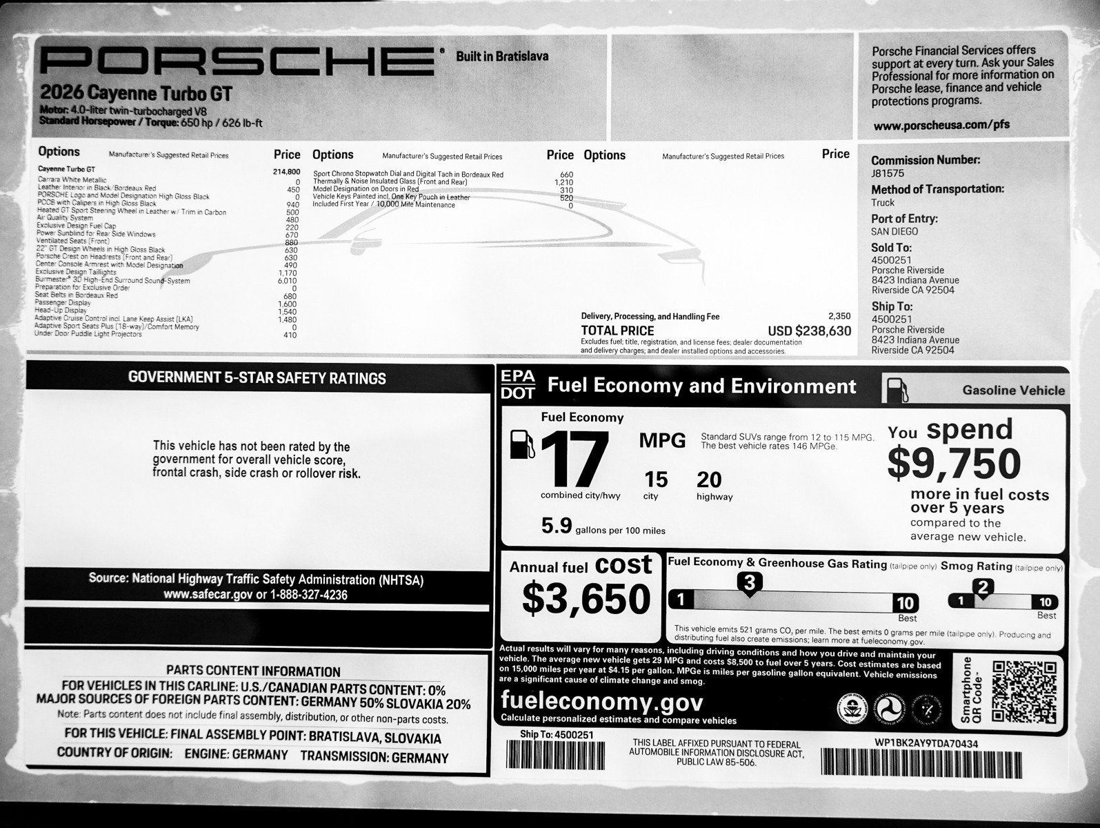 New 2026 CARRARA WHITE Porsche Turbo GT image 30