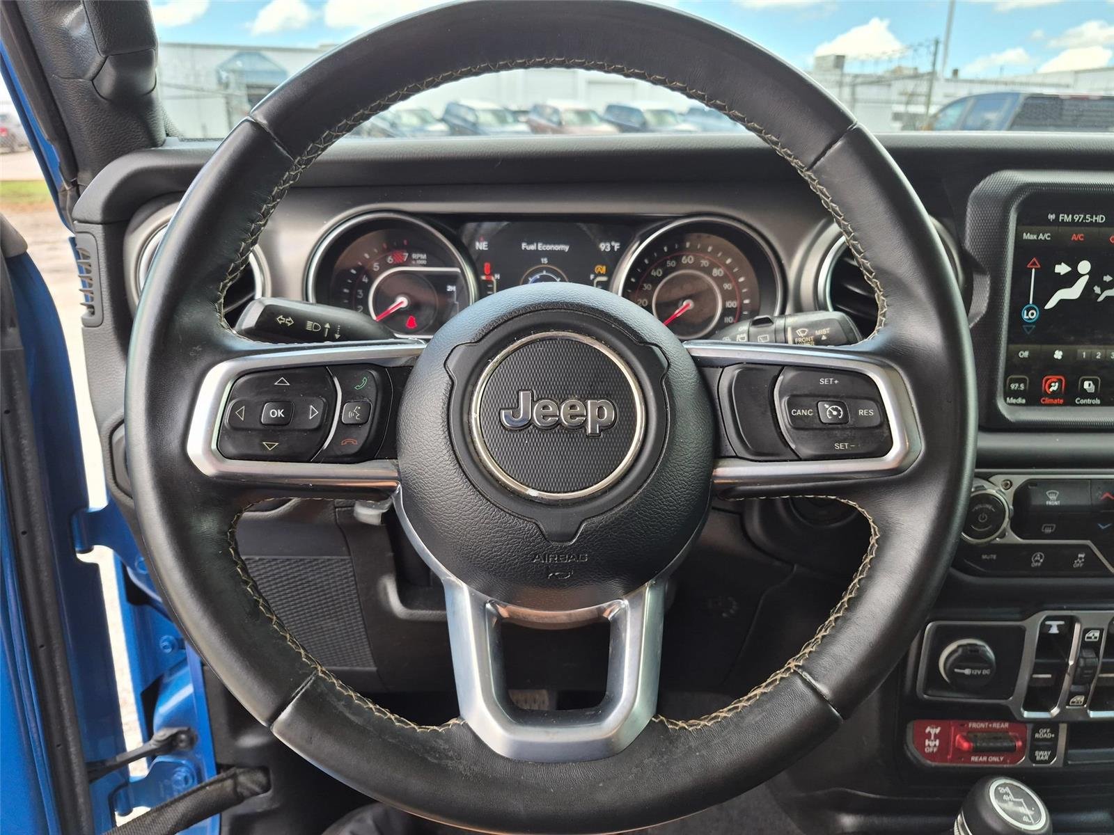 Used 2021 Hydro Blue Pearlcoat JEEP RUBI image 10