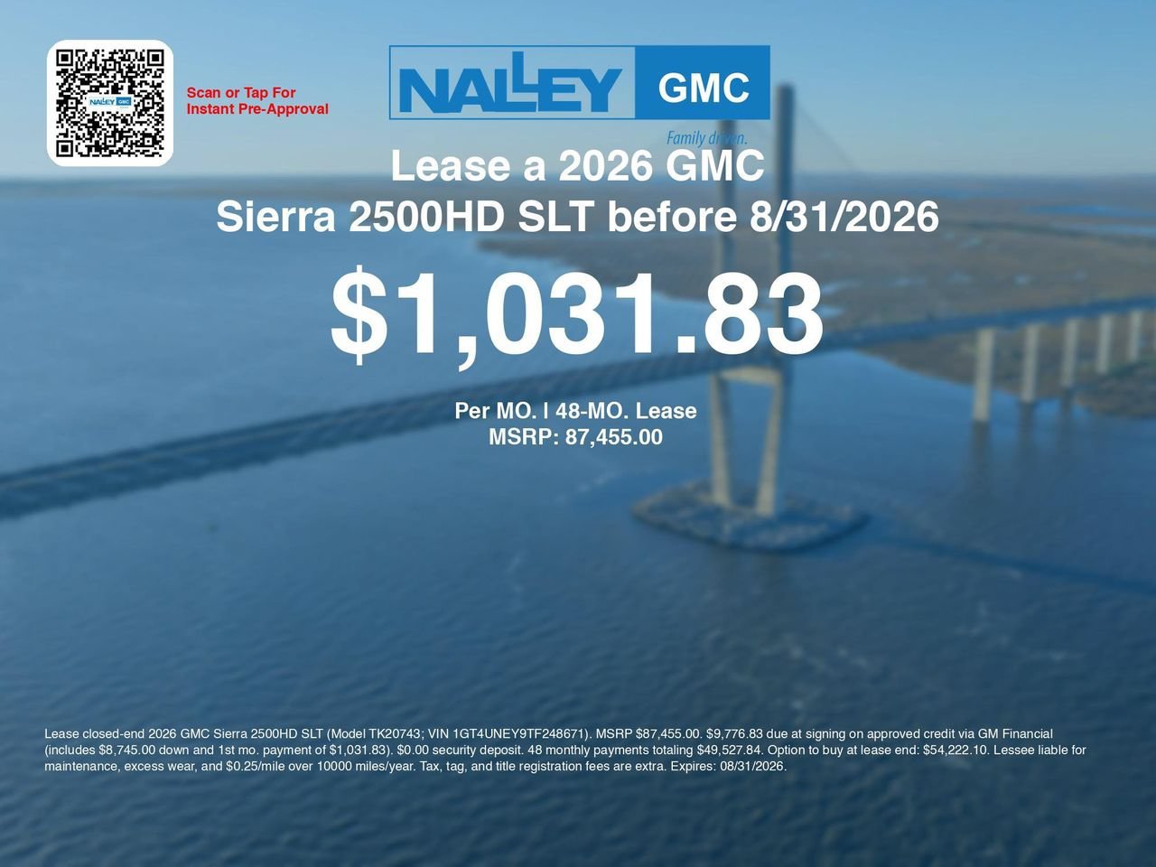 New 2026 Sterling Metallic GMC SLT image 3