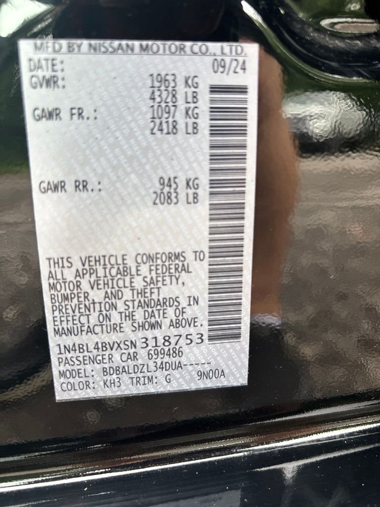 Certified Used 2025 Black Nissan 2.5 S image 9