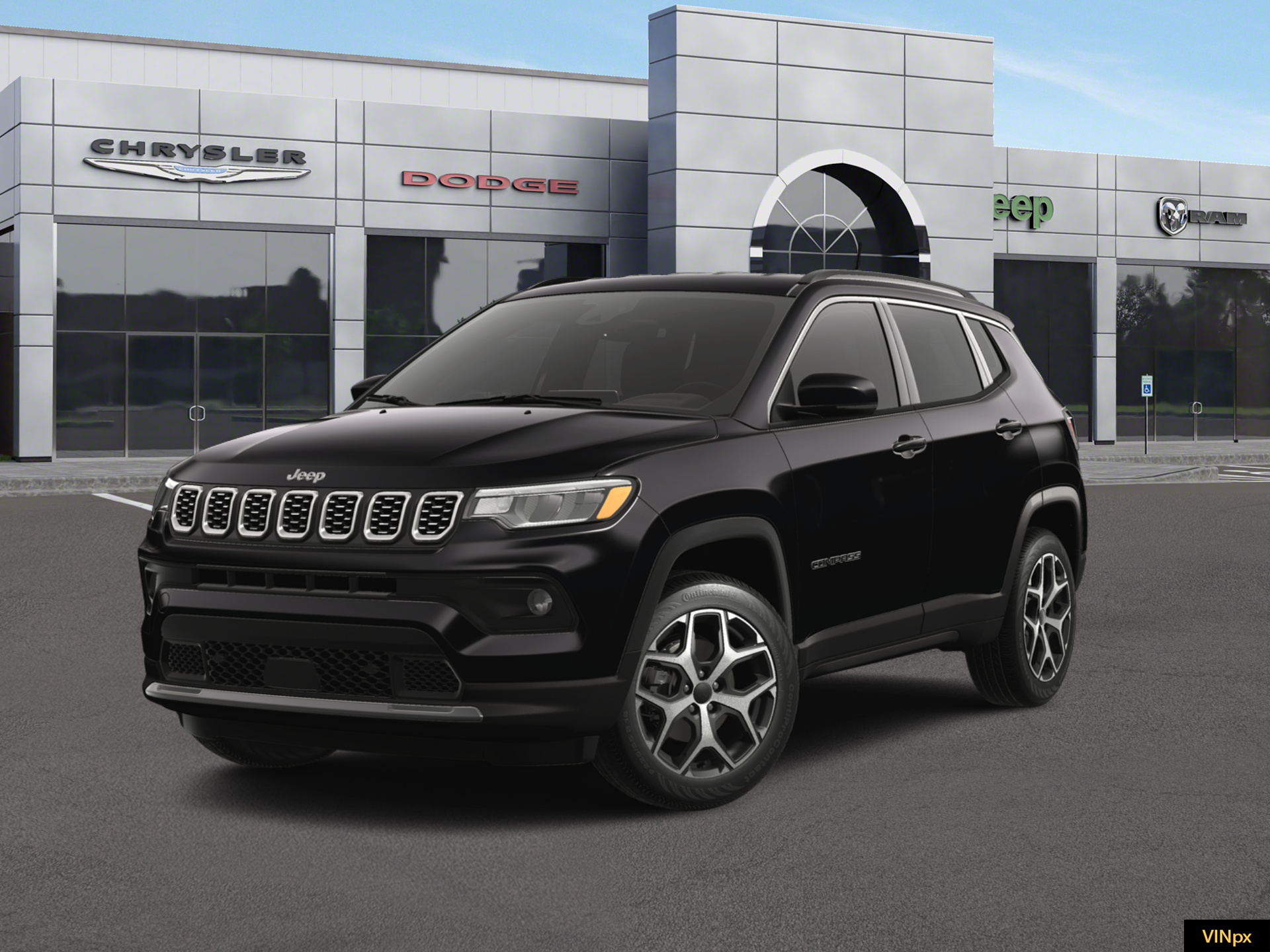 New 2026 Diamond Black Crystal Pearlcoat Jeep Limited image 1