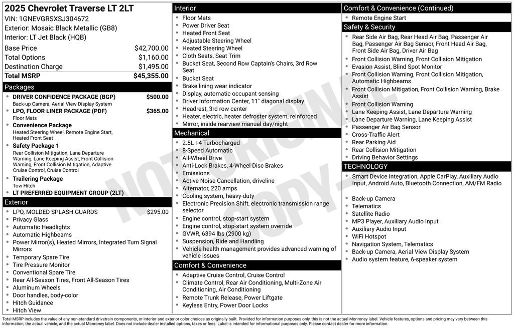 Used 2025 Black Chevrolet LT image 27