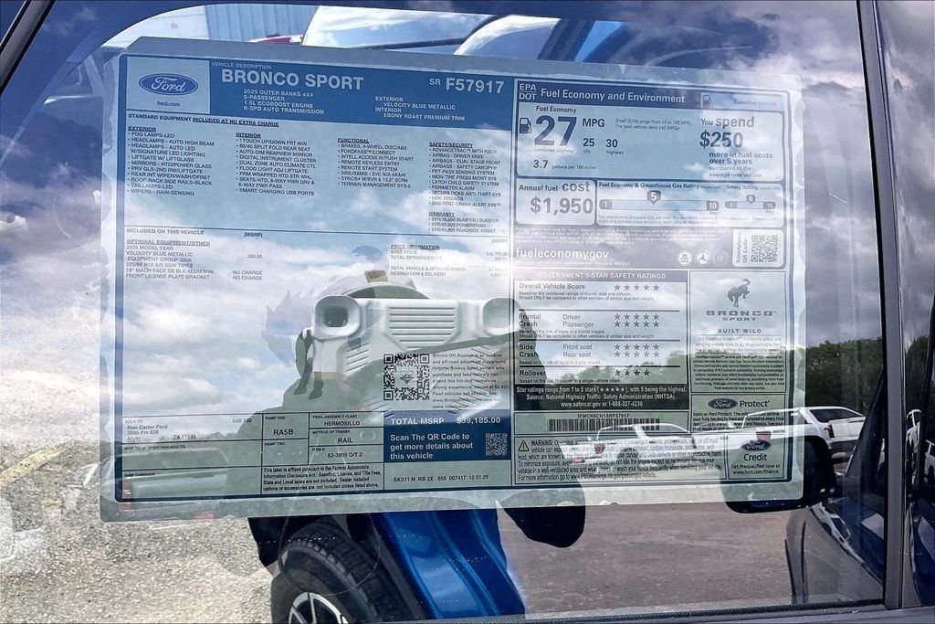 New 2025 Ford Bronco Sport Outer Banks 4D Sport Utility