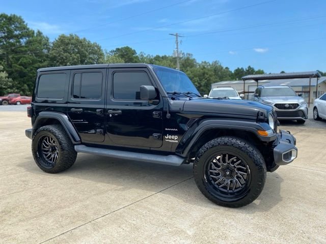 Used 2020 Black Jeep Unlimited Sahara image 5