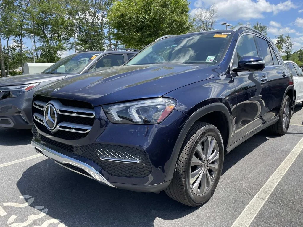 Used 2022 Lunar Blue Metallic Mercedes-Benz GLE350 image 2