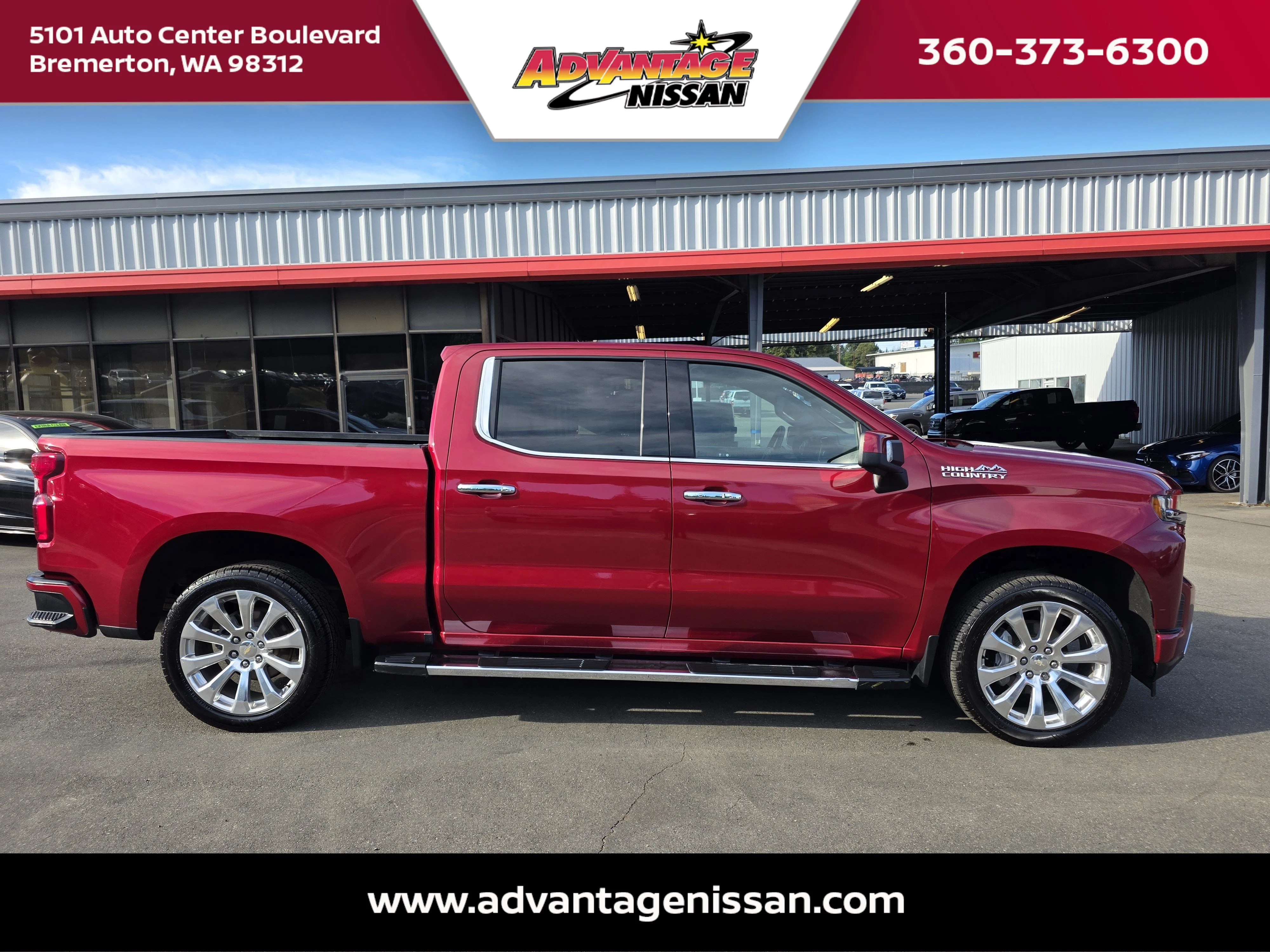 Used 2020 Cajun Red Tintcoat Chevrolet High Country image 7