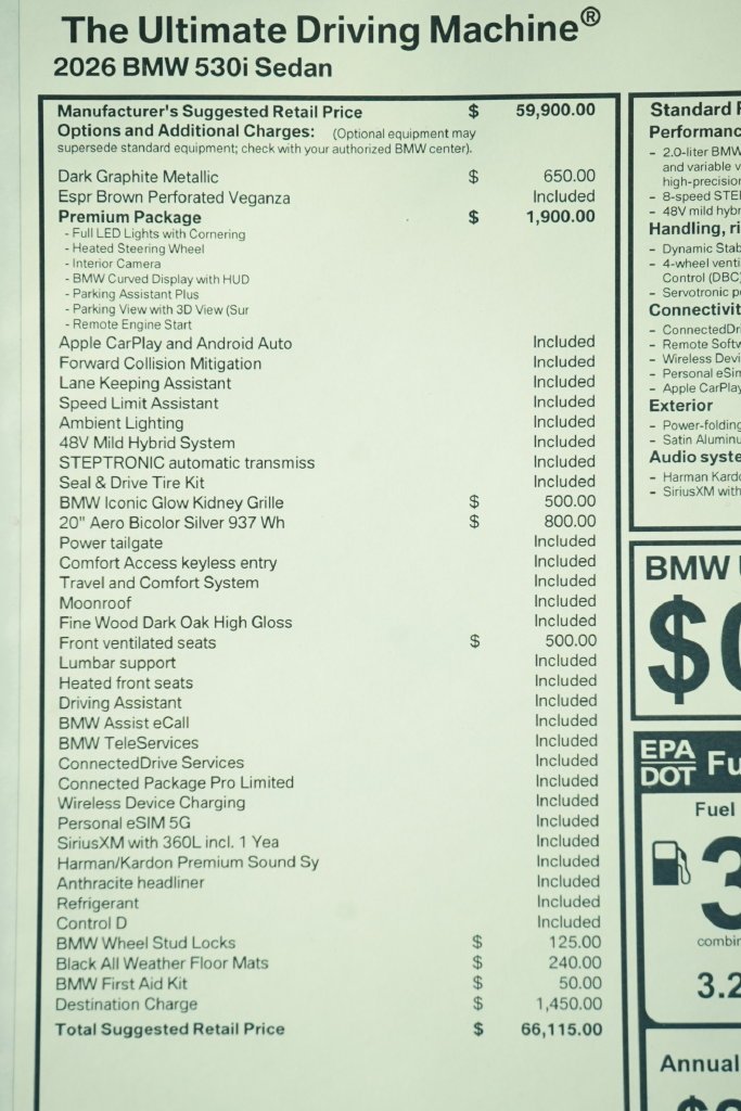Used 2026 Dark Graphite BMW 530i image 9