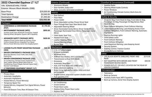 Used 2022 Black Chevrolet LT image 27