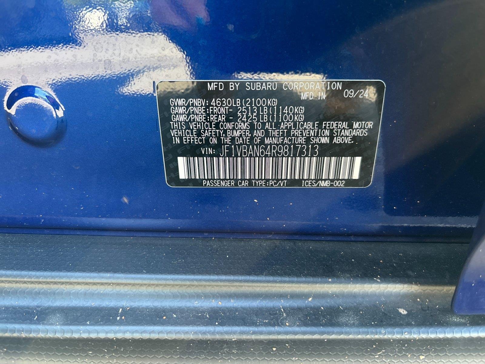 Used 2024 Sapphire Blue Pearl Subaru Limited image 12