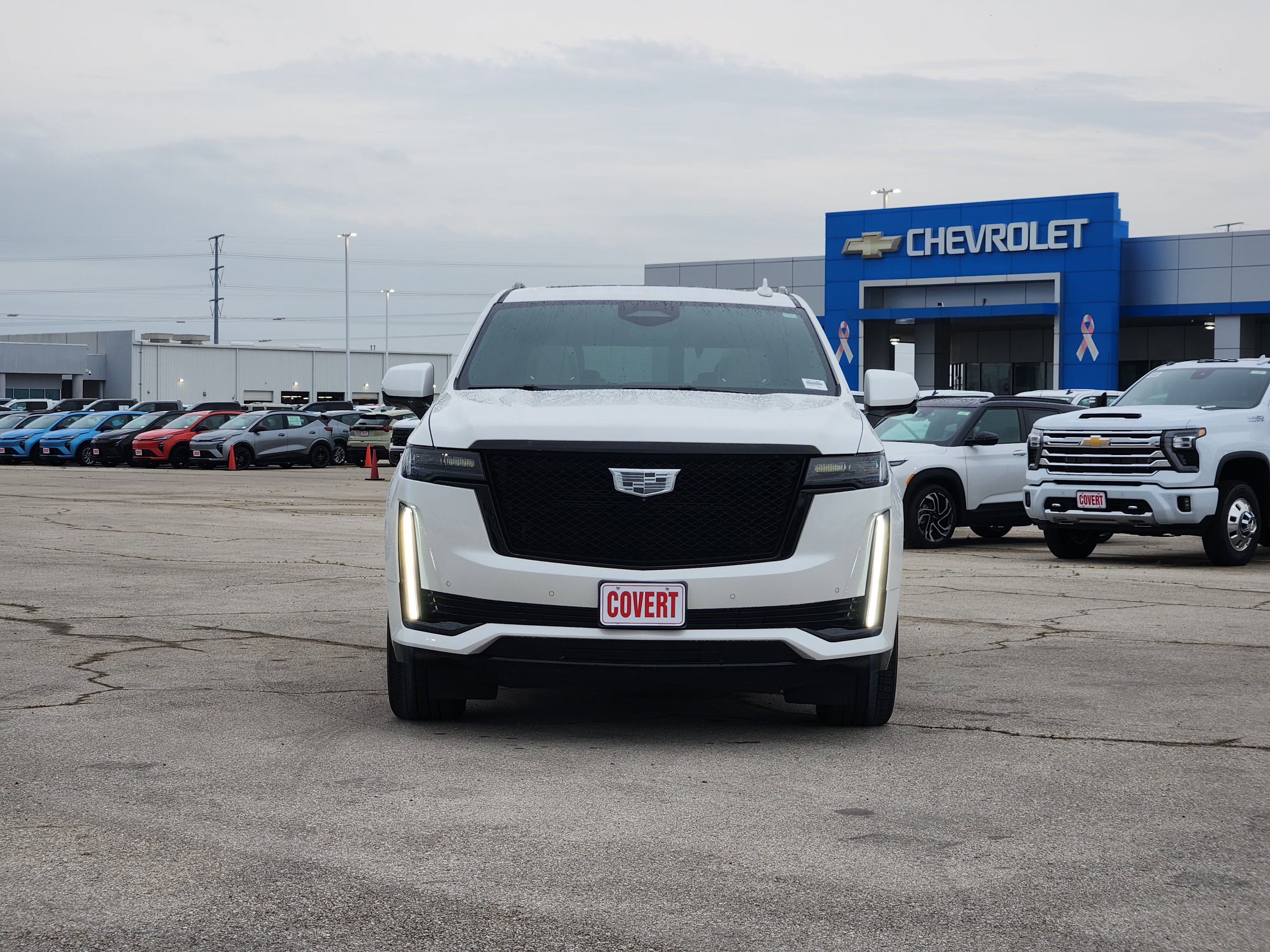 Used 2024 Crystal White Tricoat Cadillac Sport image 2