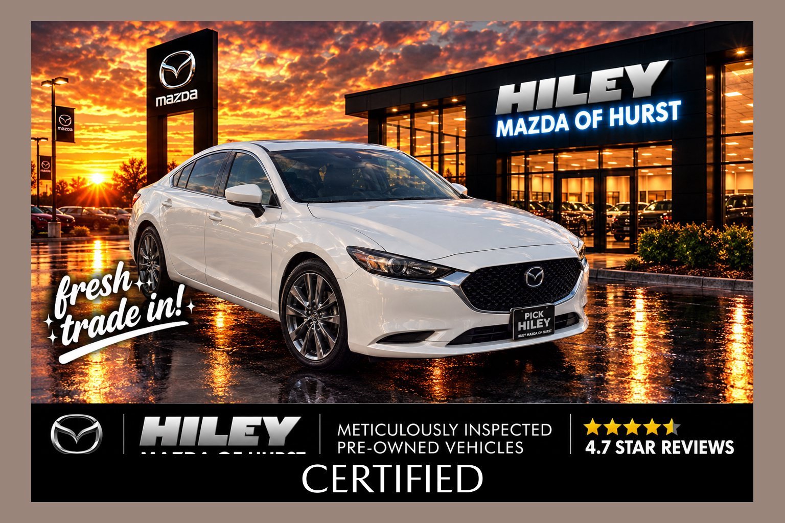 Certified Used 2020 Snowflake White Pearl Mazda Select image 1
