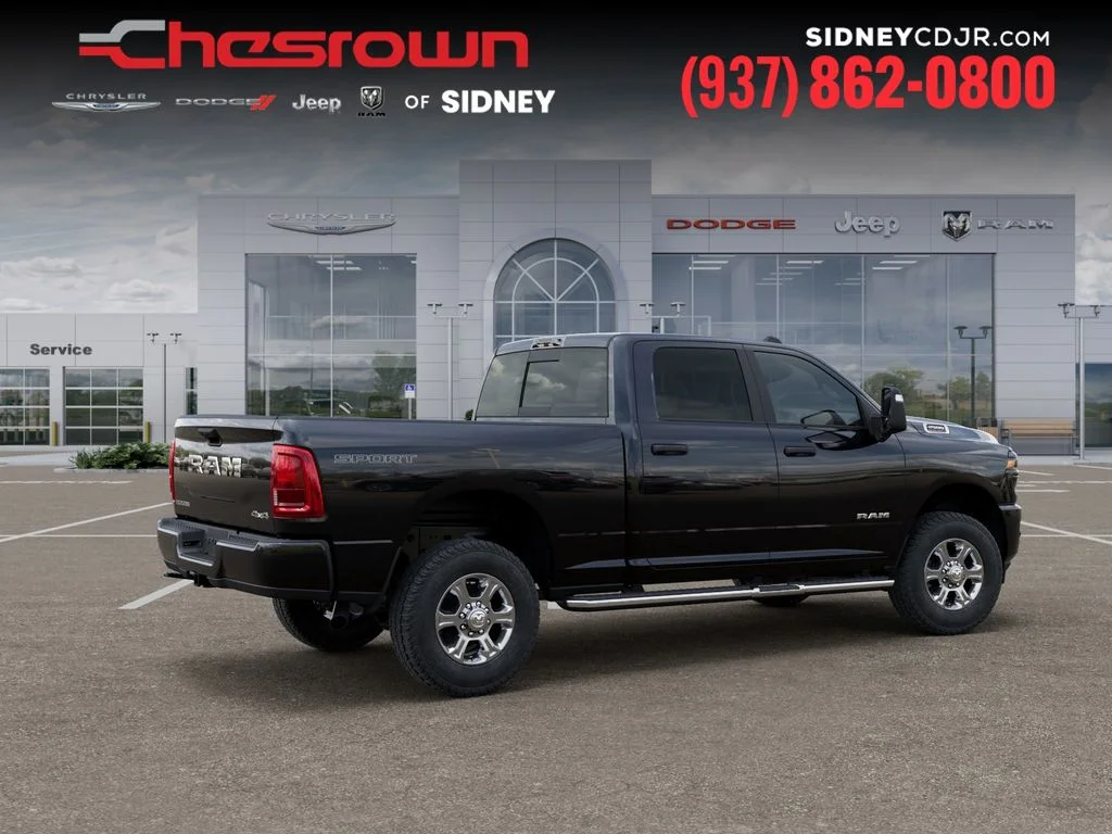New 2026 Diamond Black Crystal Pearl-Coat Exterior Paint RAM Big Horn image 4
