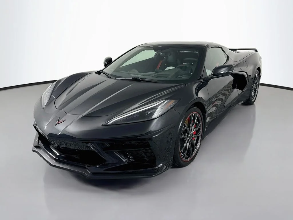 Used 2023 Carbon Flash Metallic Chevrolet Stingray image 1
