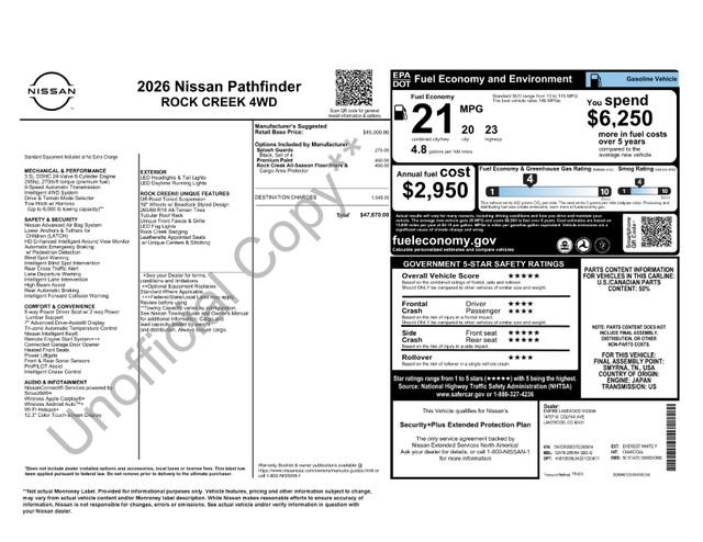 New 2026 Everest White Pearl TriCoat Nissan Rock Creek image 2