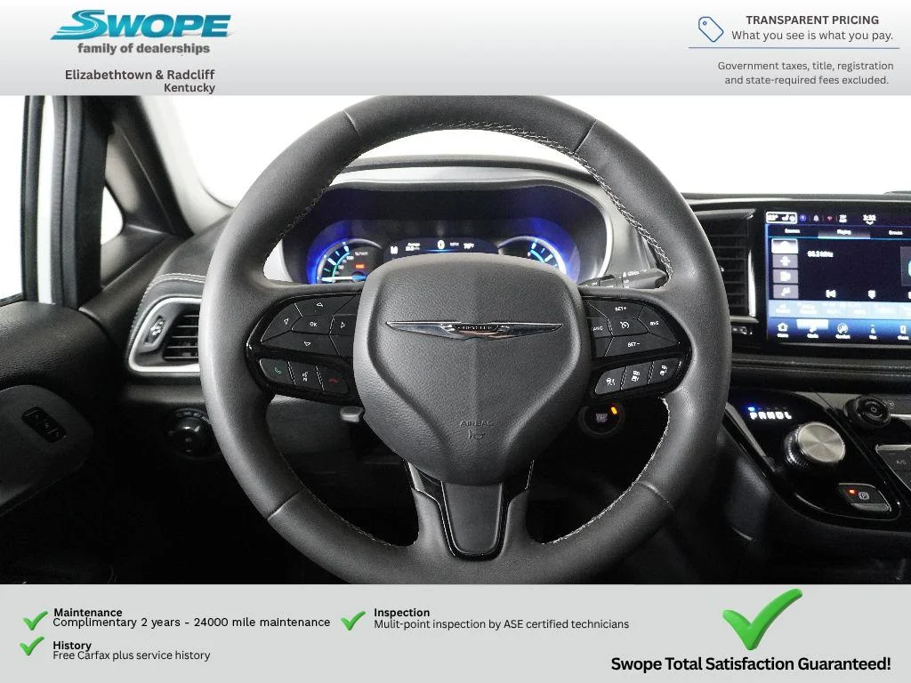Used 2024 Bright White Clearcoat Chrysler Hybrid S Appearance Pkg image 19