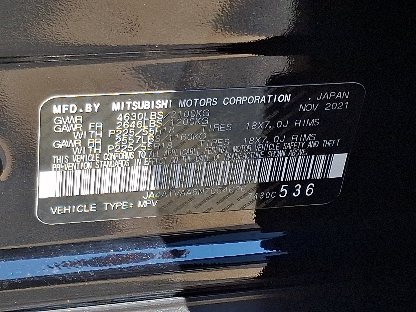 Used 2022 Labrador Black Pearl Mitsubishi LE image 27