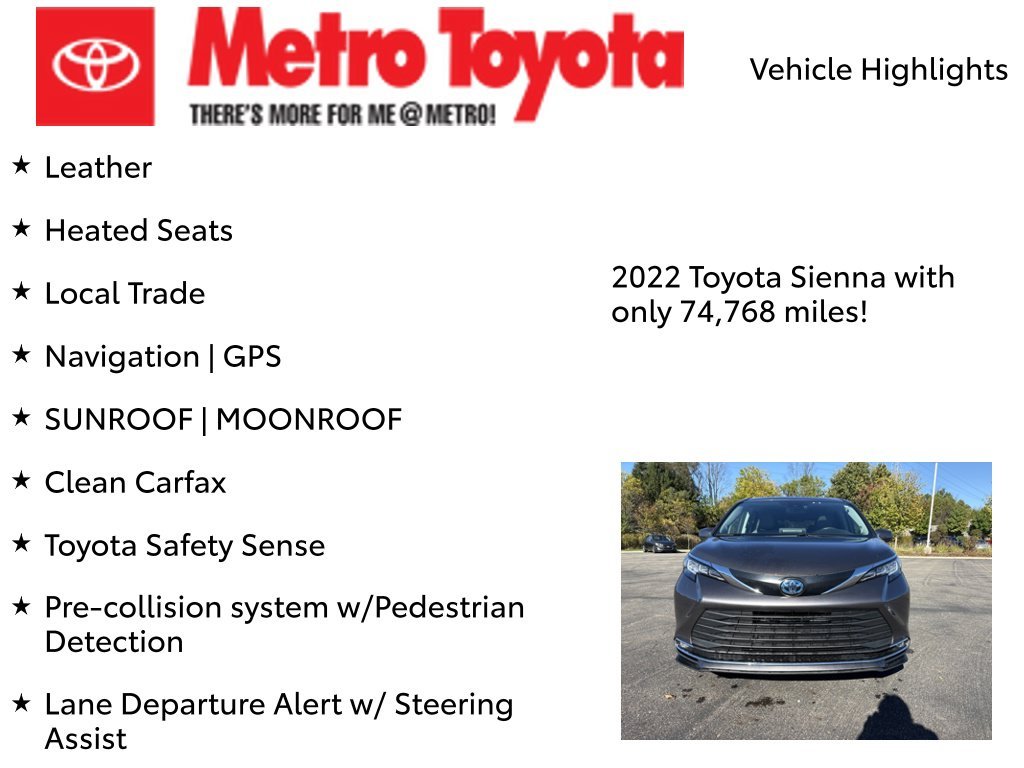 Certified Used 2022 Gray Toyota XLE image 8
