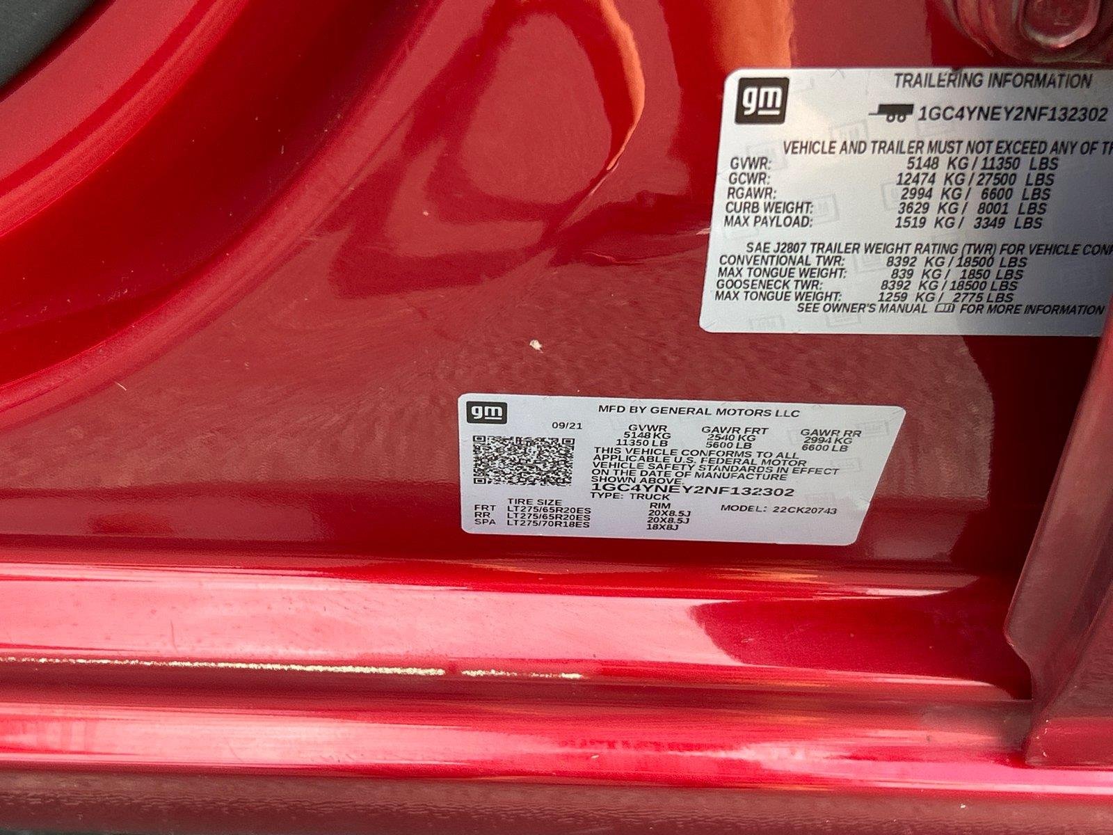Used 2022 Cherry Red Tintcoat Chevrolet LT image 12