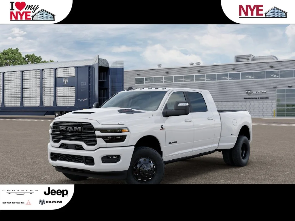New 2027 Bright White Clear-Coat Exterior Paint RAM Laramie image 1