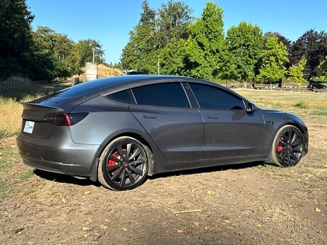 Used 2020 Midnight Silver Metallic Tesla Performance image 9