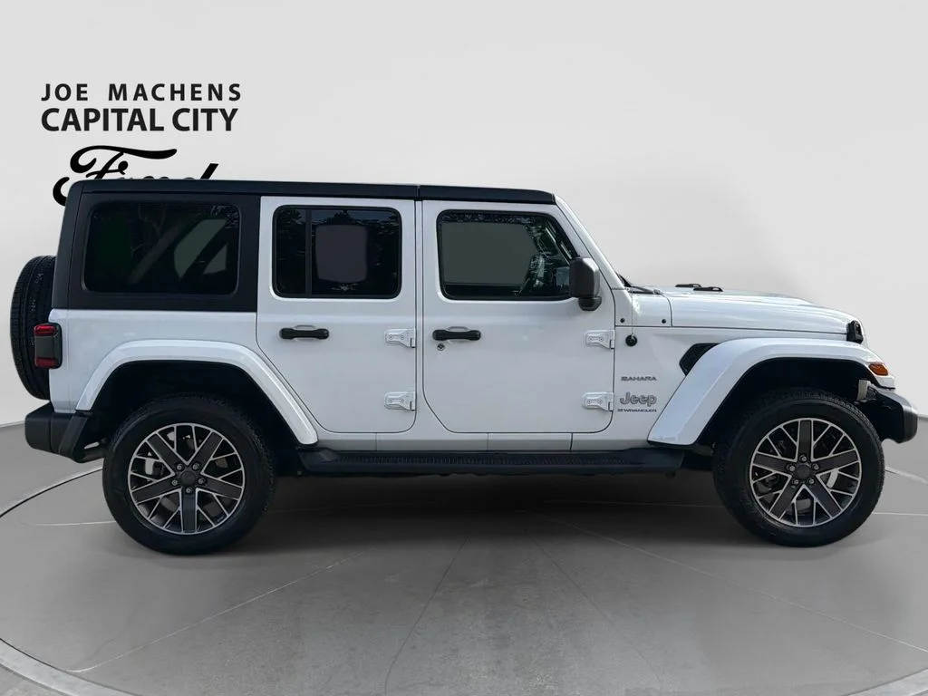 Used 2023 White Jeep Sahara 4xe image 3