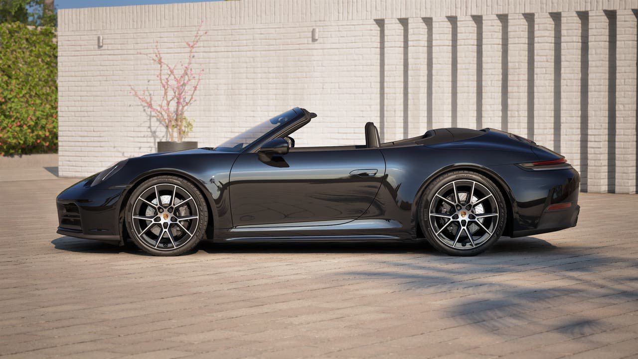 New 2027 Black Porsche Carrera Cabriolet image 2