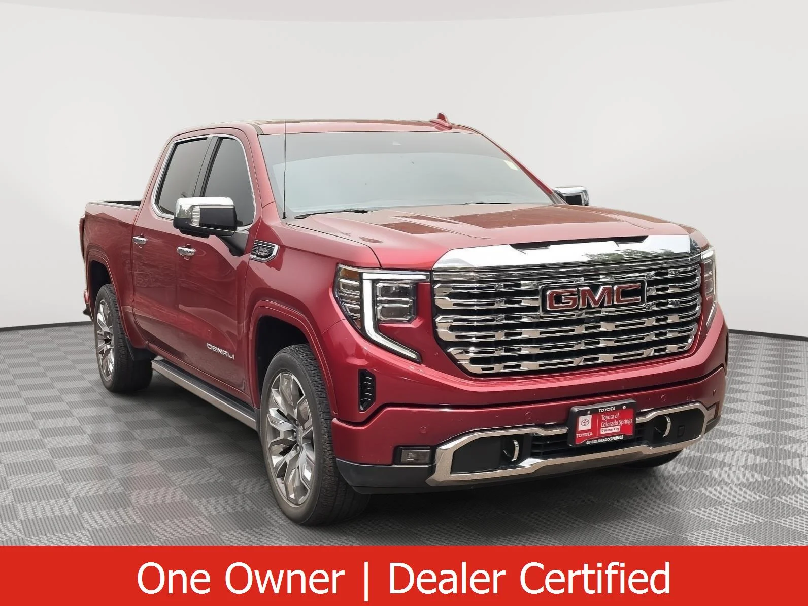 Used 2023 Volcanic Red Tintcoat GMC Denali image 1