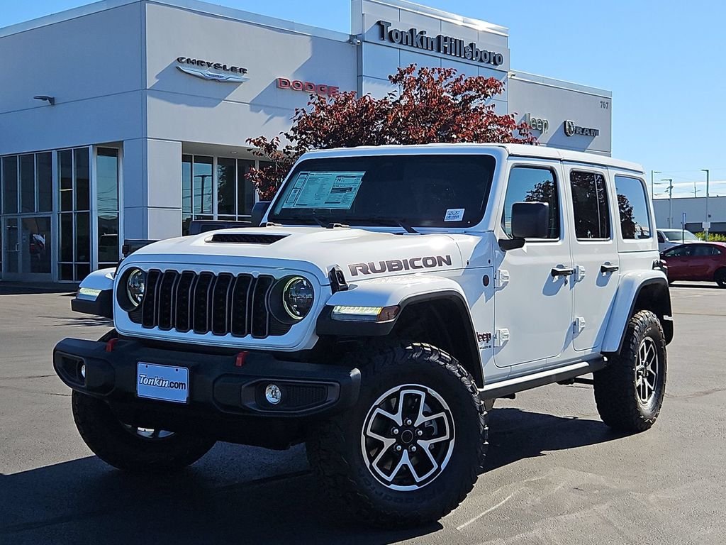 New 2026 Bright White Clear-Coat Exterior Paint Jeep Rubicon image 2