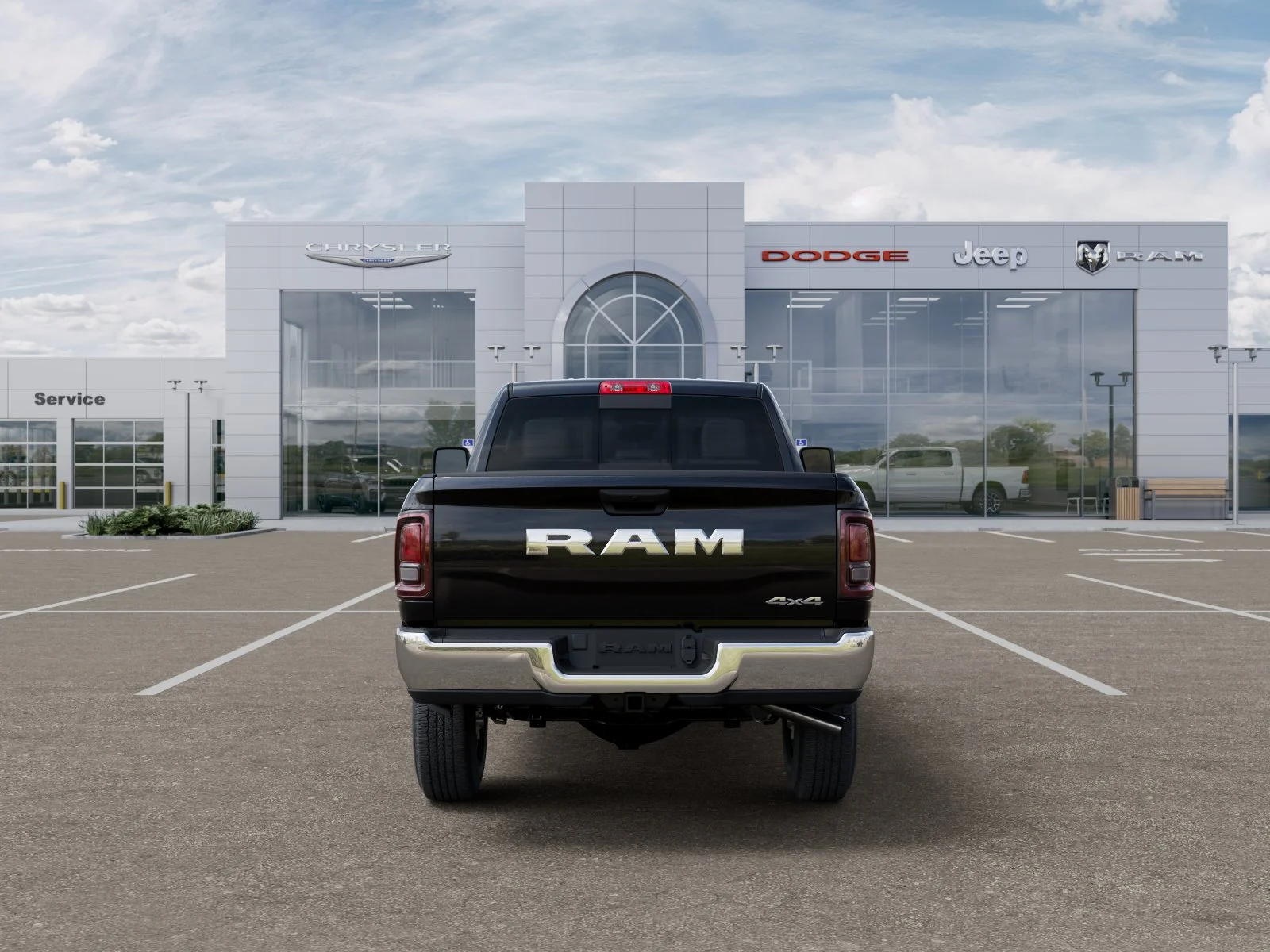 New 2026 Diamond Black Crystal Pearl-Coat Exterior Paint RAM Tradesman image 35