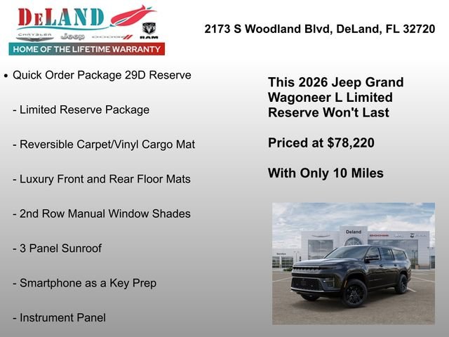 New 2026 High Gloss Black Exterior Paint Jeep Limited Reserve image 6