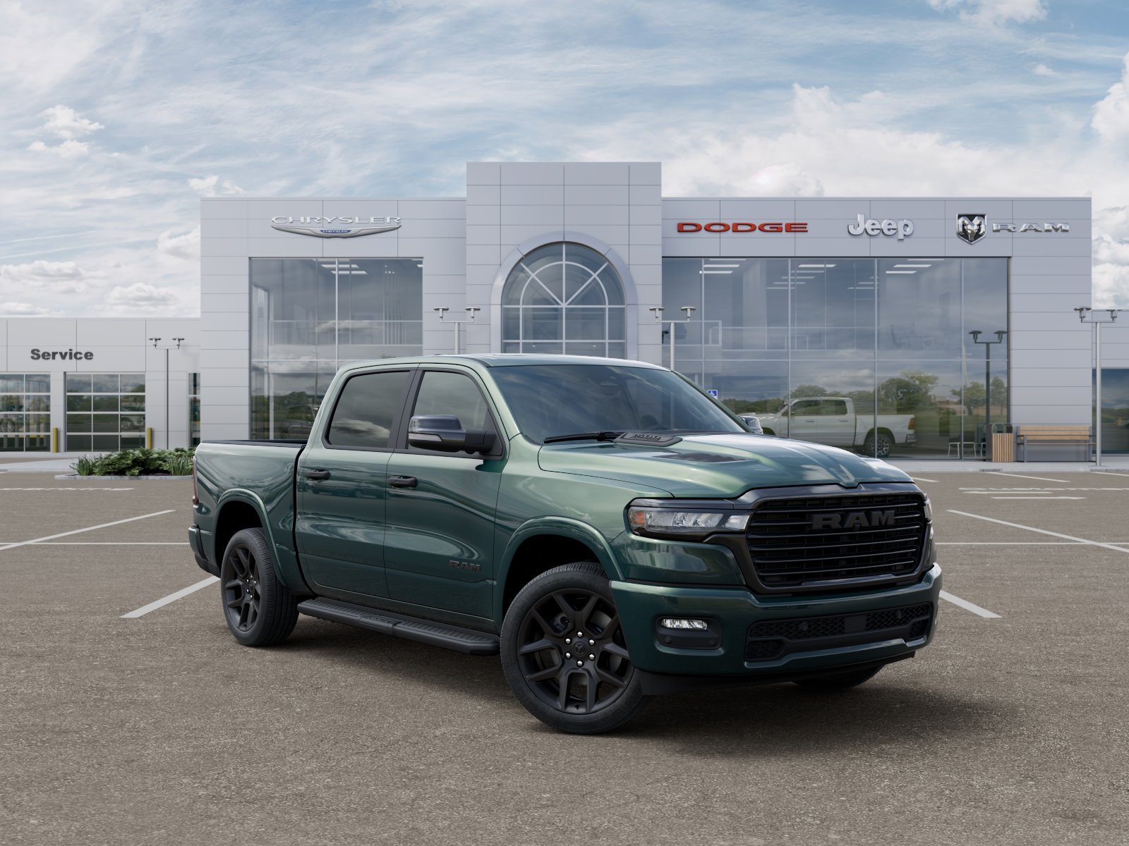 New 2026 Serrano-Green Metallic Exterior Paint RAM Laramie image 31