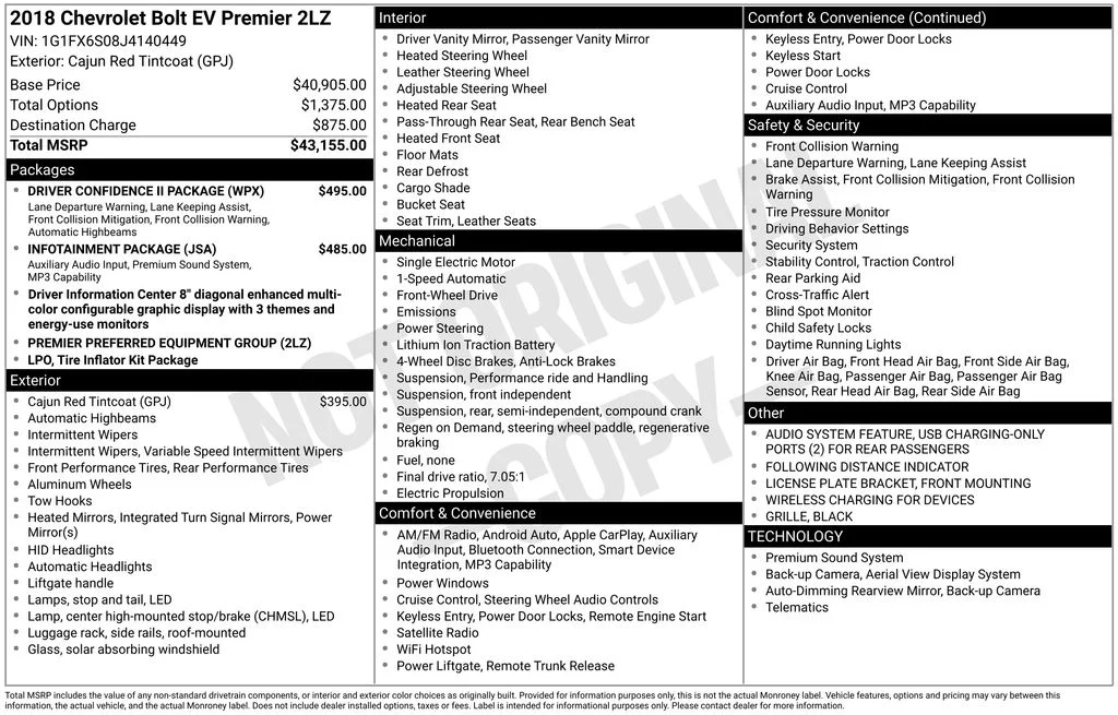 Used 2018 Red Chevrolet Premier image 17