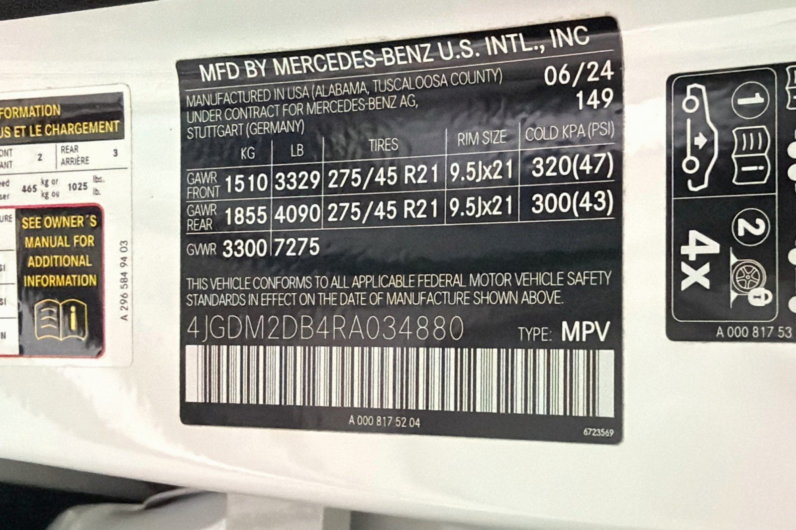Certified Used 2024 Polar White Mercedes-Benz EQS 450+ image 26