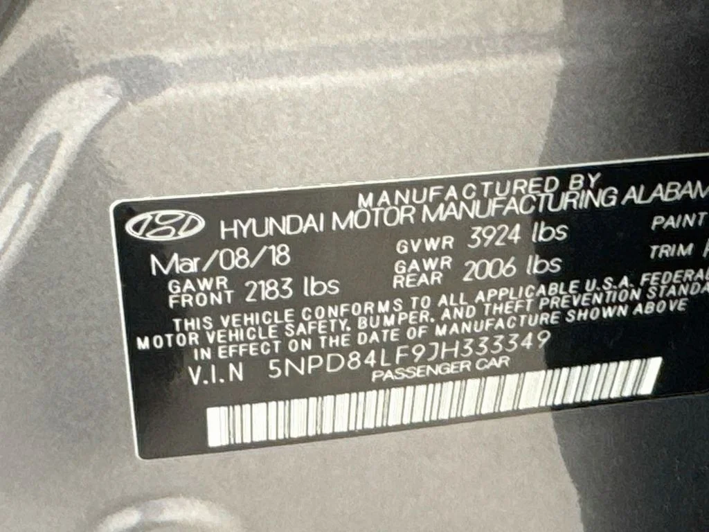Used 2018 Machine Gray Hyundai SEL image 36