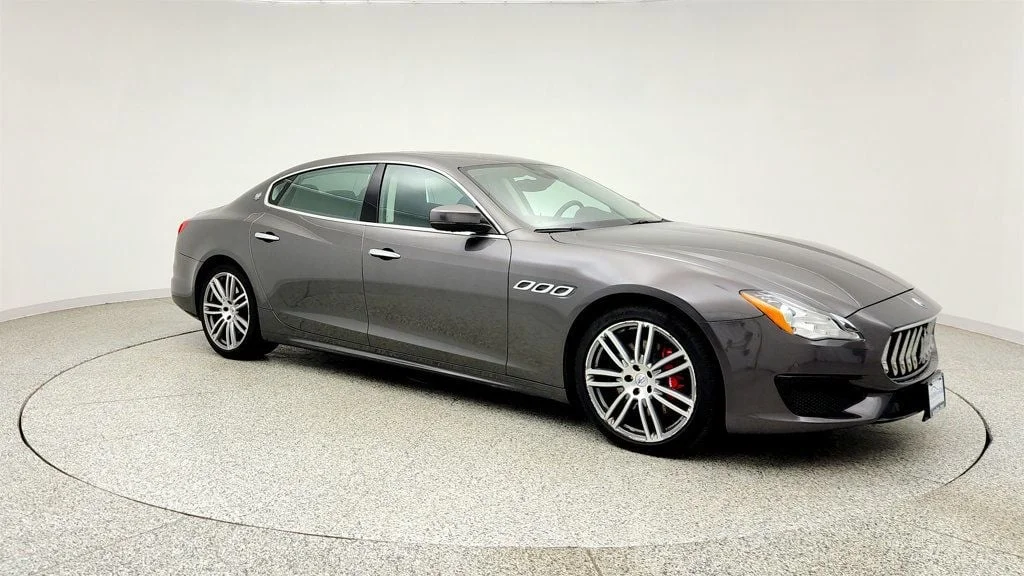 Used 2017 Grigio Maratea Metallescent Maserati S Q4 GranSport 3.0L Driver Assistance Pack+ & Cooled Front Seats image 3