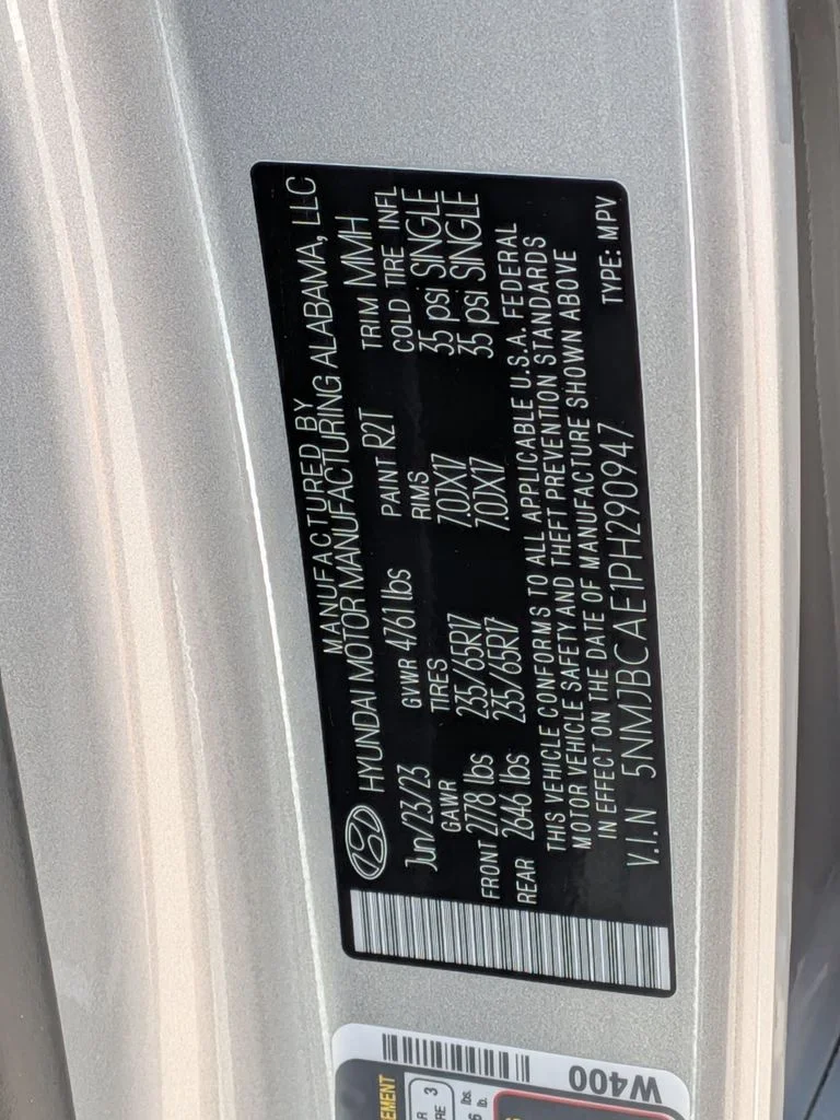 Used 2023 Silver Hyundai SEL image 33