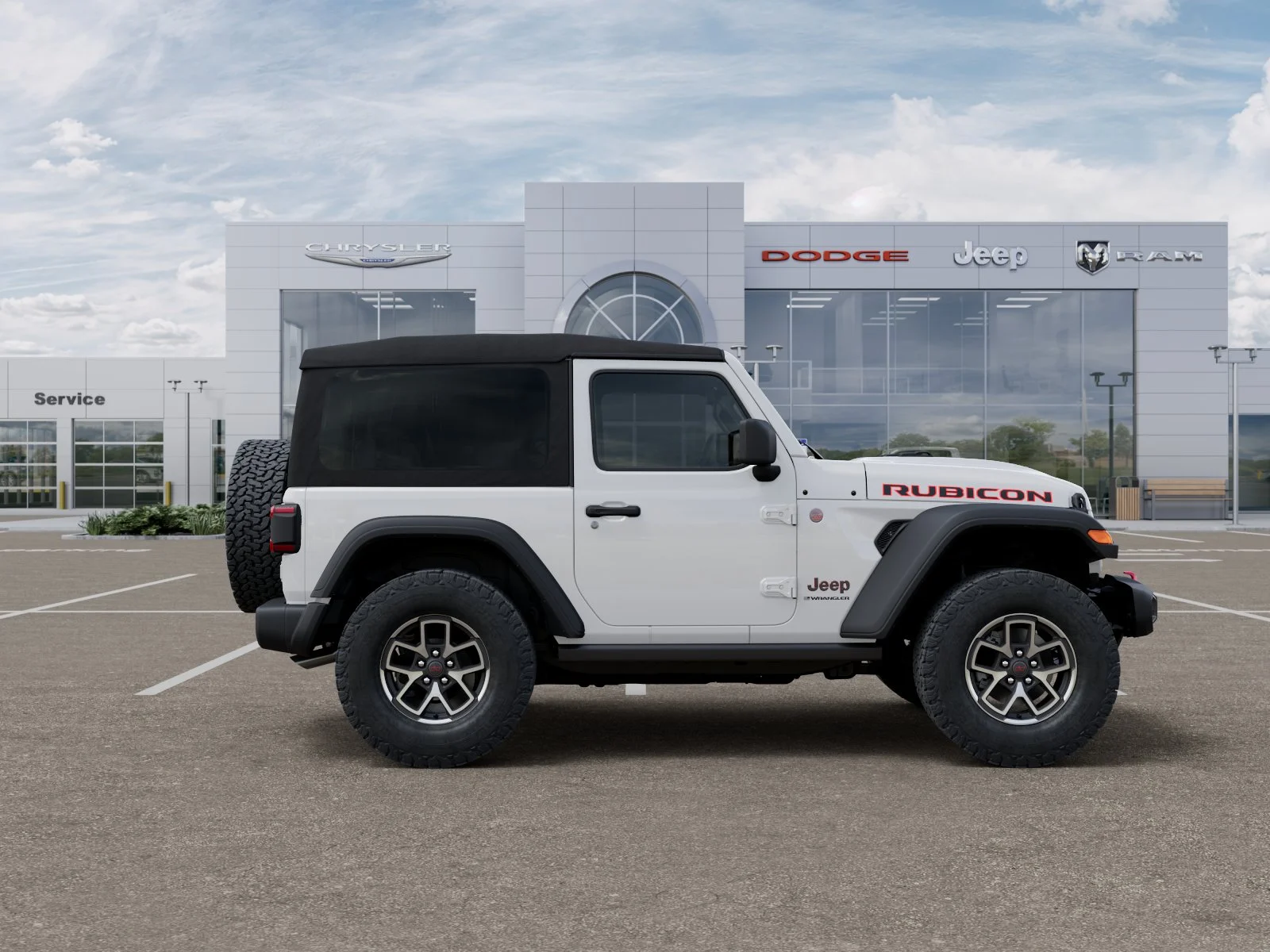 New 2026 Bright White Clear-Coat Exterior Paint Jeep Rubicon image 52