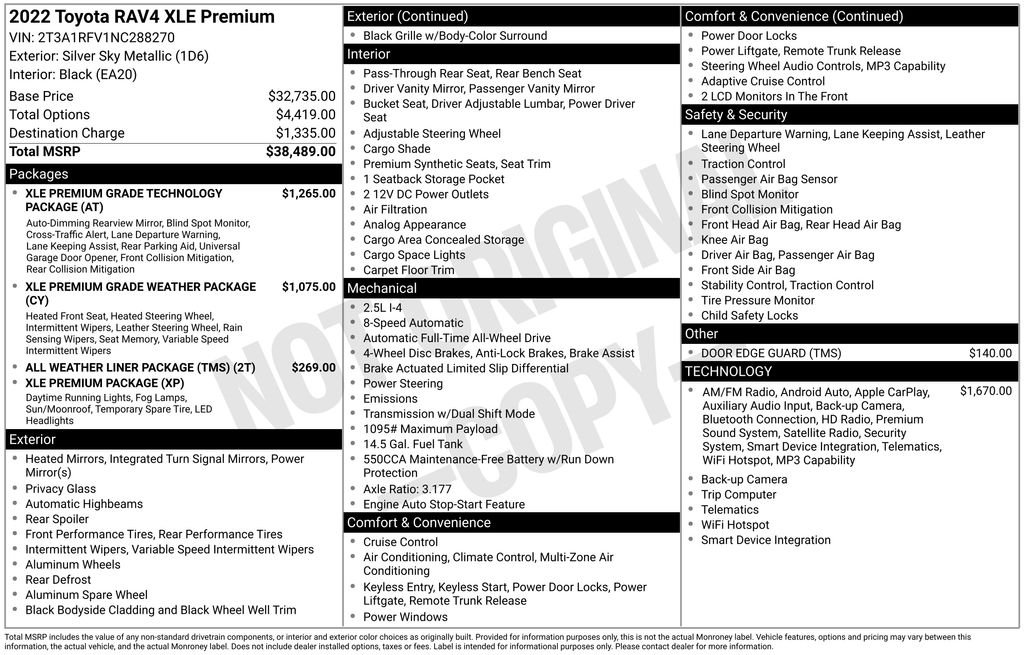 Used 2022 Silver Toyota XLE Premium image 11