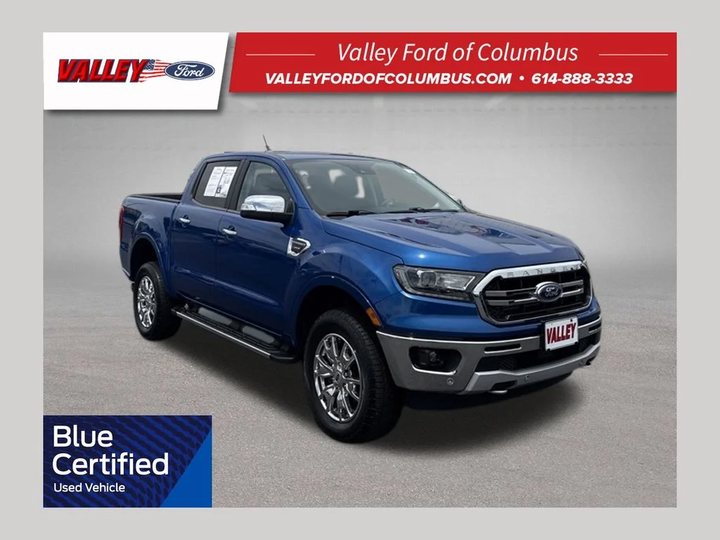 Certified Used 2019 Blue Ford Lariat image 1
