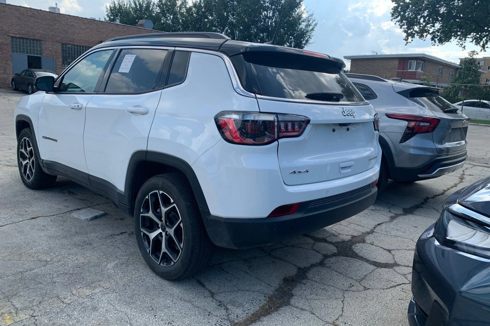 Used 2025 Bright White Clearcoat Jeep Limited image 3
