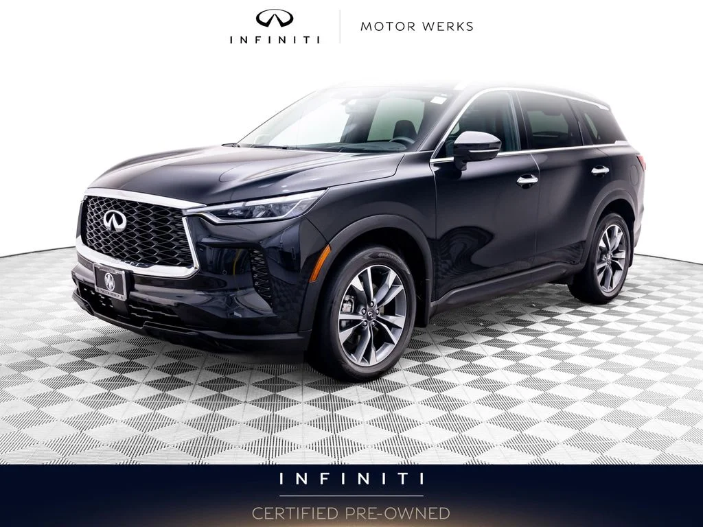 Certified Used 2023 Black INFINITI LUXE image 1