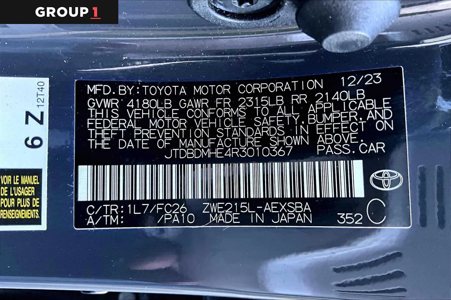 Used 2024 Underground Toyota Hybrid SE image 35