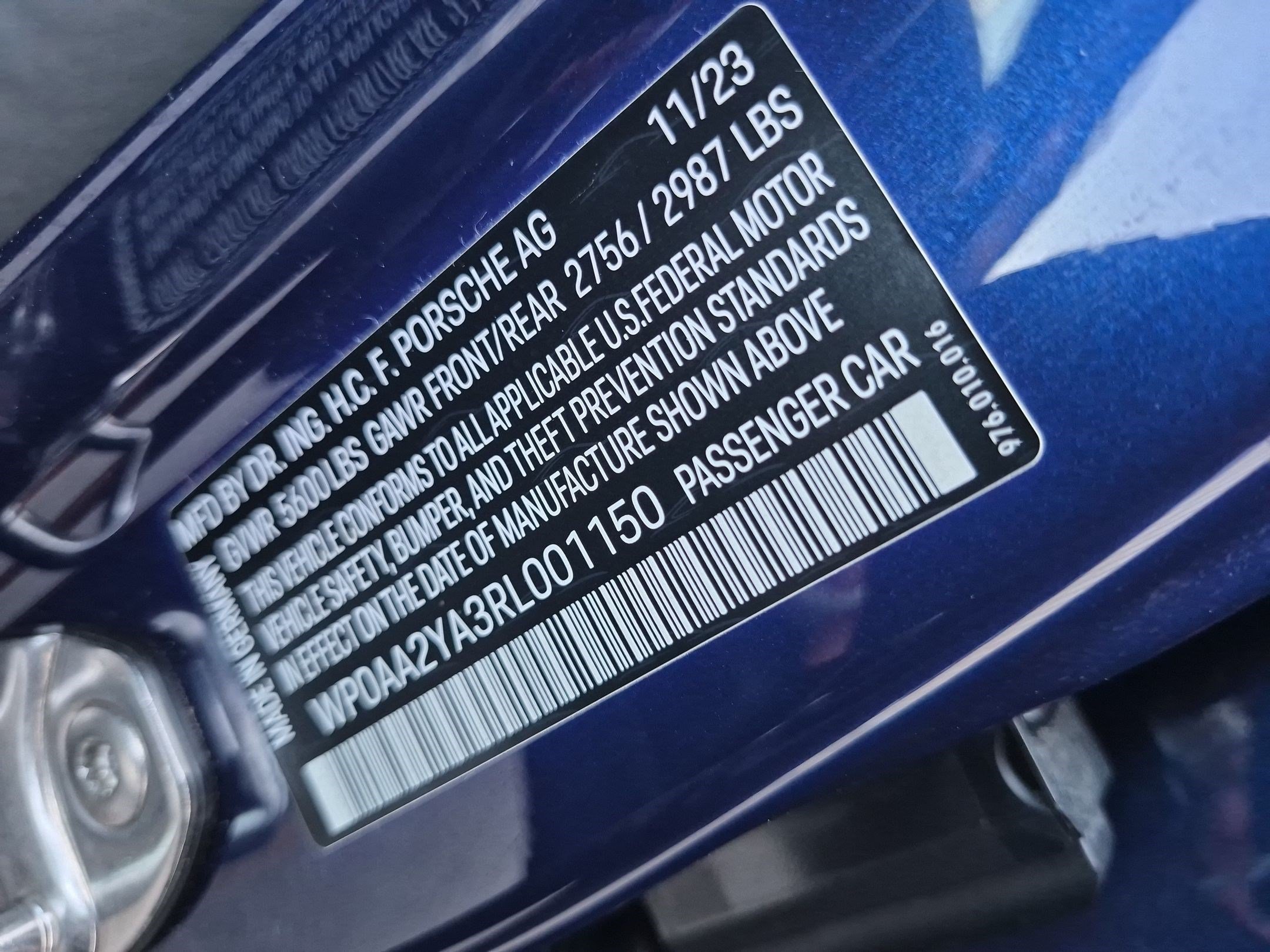 Used 2024 Blue Porsche AWD image 34