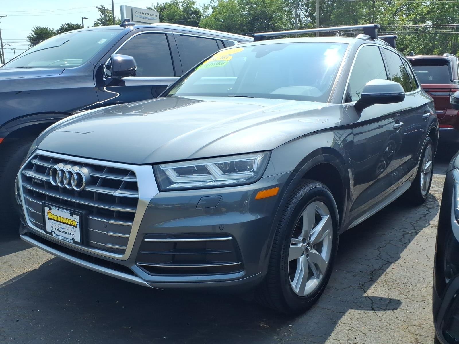 Certified 2019 Audi Q5 Premium Plus with VIN WA1BNAFY2K2030373 for sale in Branford, CT