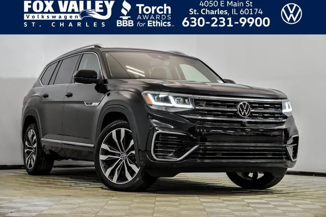 Certified Used 2023 Black Volkswagen 3.6L V6 SEL Premium R-Line image 1