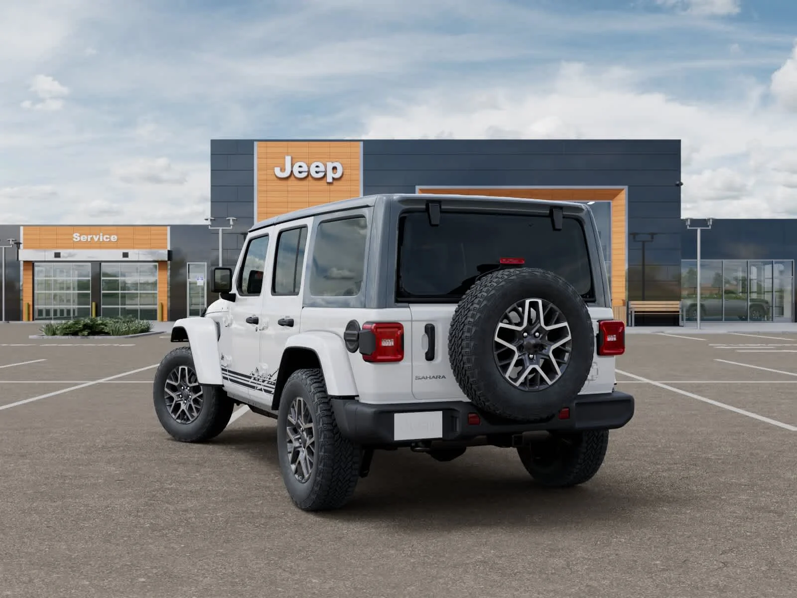 New 2026 Bright White Clearcoat Jeep Sahara image 3