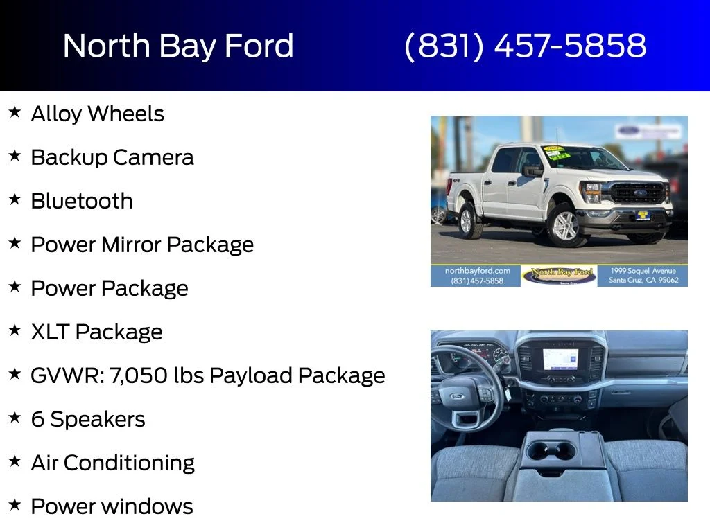 Used 2023 Oxford White Ford XLT image 4