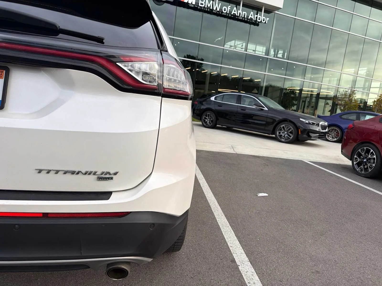 Used 2015 White Platinum Metallic Tri-Coat Ford Titanium image 7