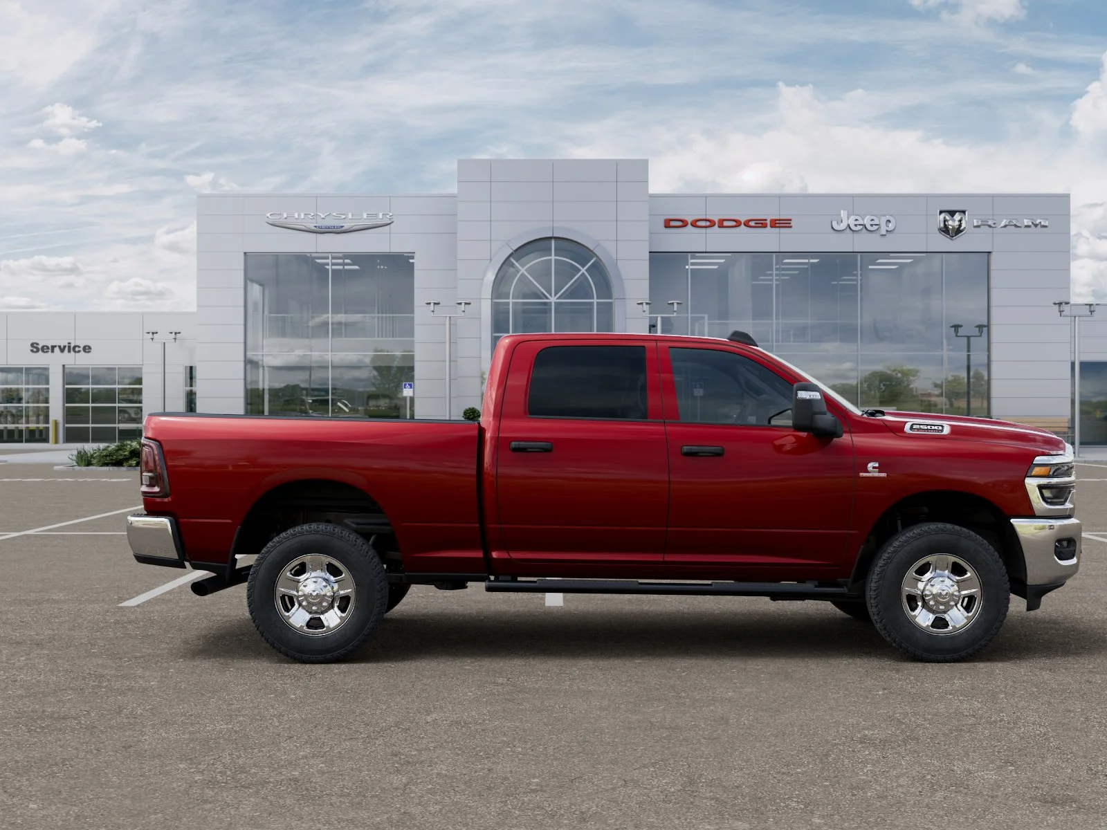 New 2026 Molten Red Pearl-Coat Exterior Paint RAM Tradesman image 51